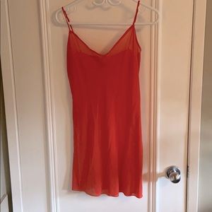 Diane Von Furstenberg Coral Pink Dress Slip